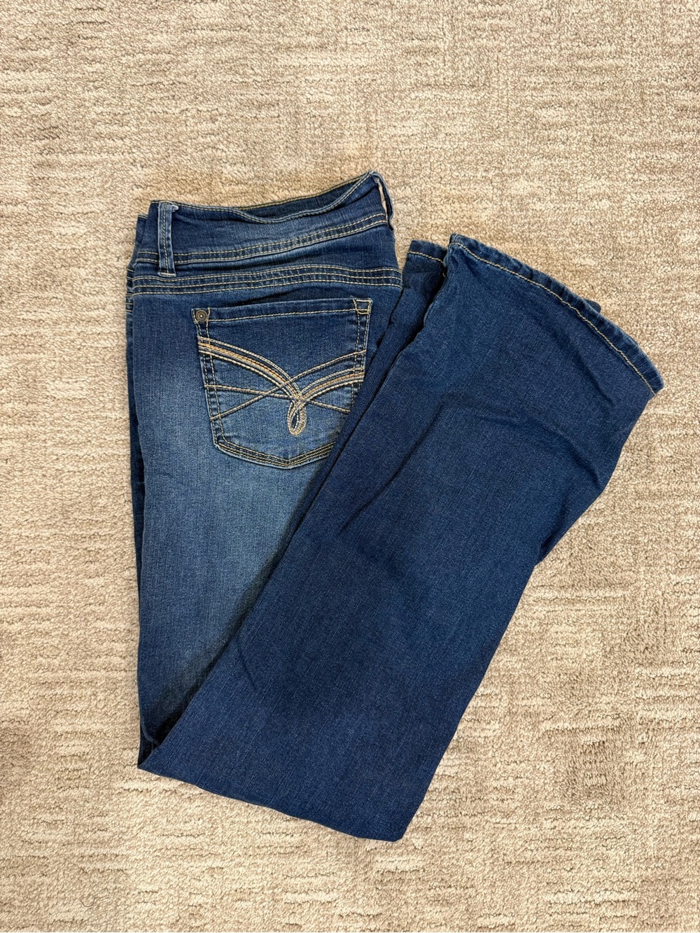 Wallflower Women's Dark Blue Stretch Bootcut Jeans size 11